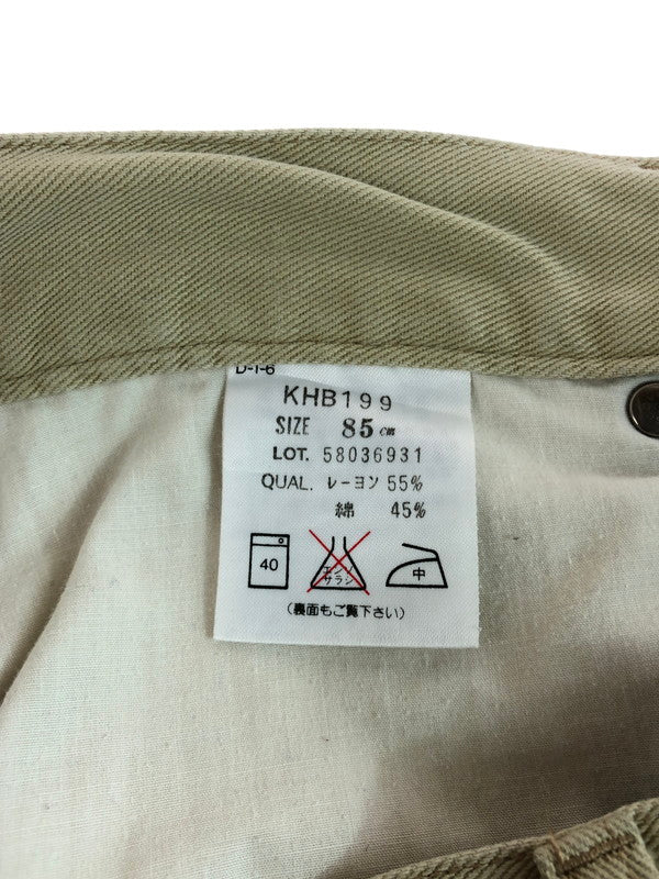【中古品】【メンズ】 KENZO JEANS ケンゾー ジーンズ KHB199 RAYON BLEND STRAIGHT PANTS レーヨン混ストレートパンツ 152-260105-rt-01-tag サイズ：85ｃｍ カラー：ベージュ 万代Net店