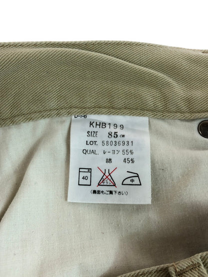 【中古品】【メンズ】 KENZO JEANS ケンゾー ジーンズ KHB199 RAYON BLEND STRAIGHT PANTS レーヨン混ストレートパンツ 152-260105-rt-01-tag サイズ：85ｃｍ カラー：ベージュ 万代Net店