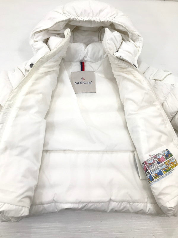 【中古品】【キッズ】 MONCLER モンクレール JULES GIUBBOTTO JACKET H29511A00013 ジュール・ジュボット ジャケット アウター 173-251115-rt-19-tag サイズ：100cm カラー：ホワイト 万代Net店