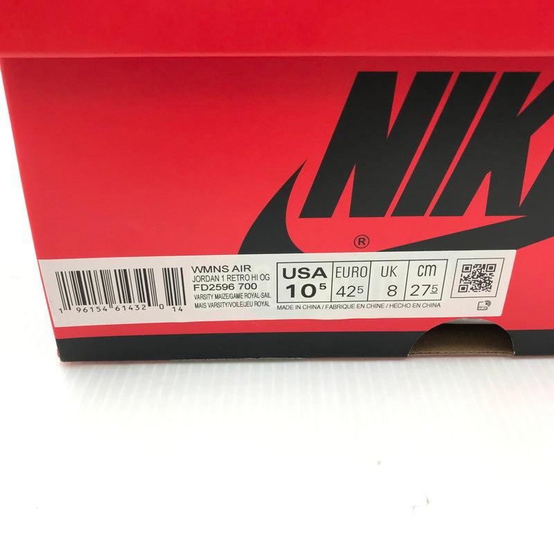 【中古品】【メンズ】 NIKE ナイキ WMNS AIR JORDAN 1 HIGH OG FD2596-700 ウィメンズ エア ジョーダン 1 レトロ ハイ オリジナル スニーカー 靴 160-250809-hi-03-tag サイズ：27.5cm US 10.5 カラー：VARSITY MAZE/GAME ROYAL- 万代Net店