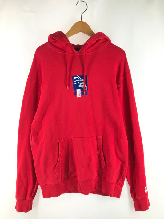 【中古品】【メンズ】 XLARGE エクストララージ NEWERA ニューエラ NBA エヌビーエー CLIPPERS MIX LOGO PULLOVER HOODED クリッパーズ ミックス ロゴ プルオーバー パーカー 142-250703-na-18-tag サイズ：L カラー：レッド 万代Net店