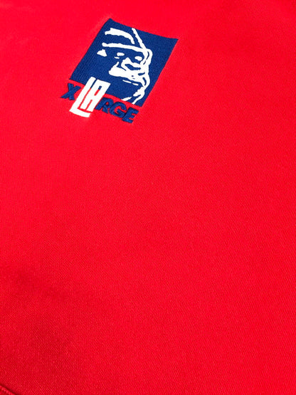 【中古品】【メンズ】 XLARGE エクストララージ NEWERA ニューエラ NBA エヌビーエー CLIPPERS MIX LOGO PULLOVER HOODED クリッパーズ ミックス ロゴ プルオーバー パーカー 142-250703-na-18-tag サイズ：L カラー：レッド 万代Net店