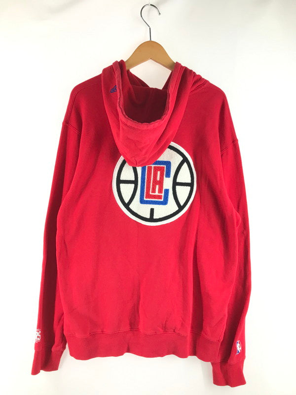 【中古品】【メンズ】 XLARGE エクストララージ NEWERA ニューエラ NBA エヌビーエー CLIPPERS MIX LOGO PULLOVER HOODED クリッパーズ ミックス ロゴ プルオーバー パーカー 142-250703-na-18-tag サイズ：L カラー：レッド 万代Net店