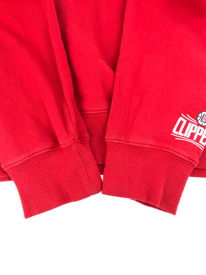 【中古品】【メンズ】 XLARGE エクストララージ NEWERA ニューエラ NBA エヌビーエー CLIPPERS MIX LOGO PULLOVER HOODED クリッパーズ ミックス ロゴ プルオーバー パーカー 142-250703-na-18-tag サイズ：L カラー：レッド 万代Net店