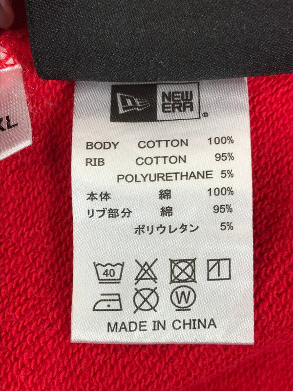 【中古品】【メンズ】 XLARGE エクストララージ NEWERA ニューエラ NBA エヌビーエー CLIPPERS MIX LOGO PULLOVER HOODED クリッパーズ ミックス ロゴ プルオーバー パーカー 142-250703-na-18-tag サイズ：L カラー：レッド 万代Net店