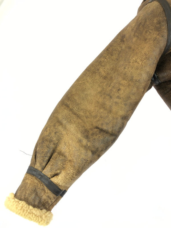 【現状渡し品】【メンズ】 AVIREX アヴィレックス USA製 B-3 MOUTON BOA FLIGHT JACKET 33H5595 AC-17755 ムートン ボア フライトジャケット アウター 145-250706-rt-09-tag サイズ：36 カラー：ブラウン 万代Net店