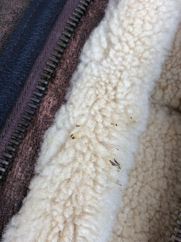 【現状渡し品】【メンズ】 AVIREX アヴィレックス USA製 B-3 MOUTON BOA FLIGHT JACKET 33H5595 AC-17755 ムートン ボア フライトジャケット アウター 145-250706-rt-09-tag サイズ：36 カラー：ブラウン 万代Net店