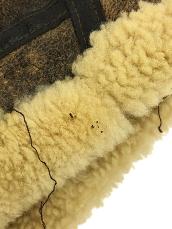 【現状渡し品】【メンズ】 AVIREX アヴィレックス USA製 B-3 MOUTON BOA FLIGHT JACKET 33H5595 AC-17755 ムートン ボア フライトジャケット アウター 145-250706-rt-09-tag サイズ：36 カラー：ブラウン 万代Net店