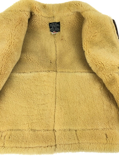 【現状渡し品】【メンズ】 AVIREX アヴィレックス USA製 B-3 MOUTON BOA FLIGHT JACKET 33H5595 AC-17755 ムートン ボア フライトジャケット アウター 145-250706-rt-09-tag サイズ：36 カラー：ブラウン 万代Net店