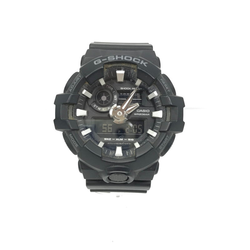 【中古品】【メンズ】 CASIO カシオ G-SHOCK GA-700 SERIES GA-700-1BJF ジーショック GA-700シリーズ アナデジ クォーツ 腕時計 196-250704-yy-18-tag カラー：ブラック 万代Net店