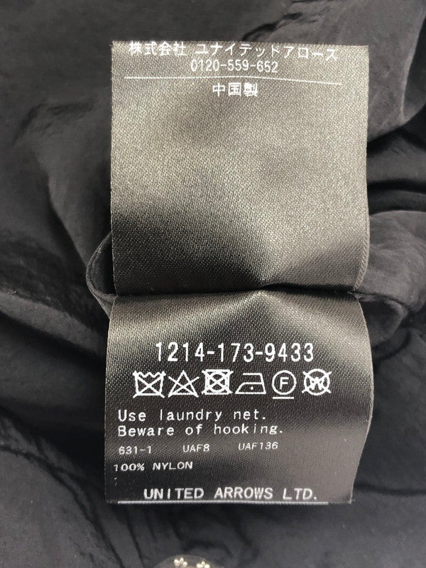 【中古美品】【メンズ】 H BEATY＆YOUTH エイチ ビューティーアンドユース LIMONTA NYLON PARACHUTE PANTS 1214-173-9433 リモンタ ナイロン パラシュートパンツ ボトムス 158-250704-hi-09-tag カラー：ブラック 万代Net店