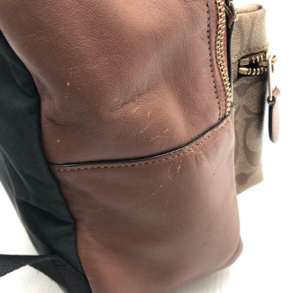 【現状渡し品】【レディース】 COACH コーチ SIGNATURE BAG PACK F32200 シグネチャー バッグパック デイバッグ リュック カバン 180-250702-rt-08-tag カラー：ブラウン 万代Net店