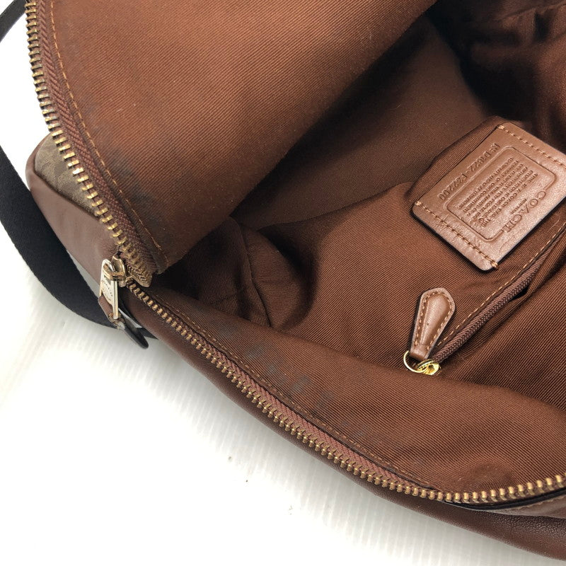 【現状渡し品】【レディース】 COACH コーチ SIGNATURE BAG PACK F32200 シグネチャー バッグパック デイバッグ リュック カバン 180-250702-rt-08-tag カラー：ブラウン 万代Net店