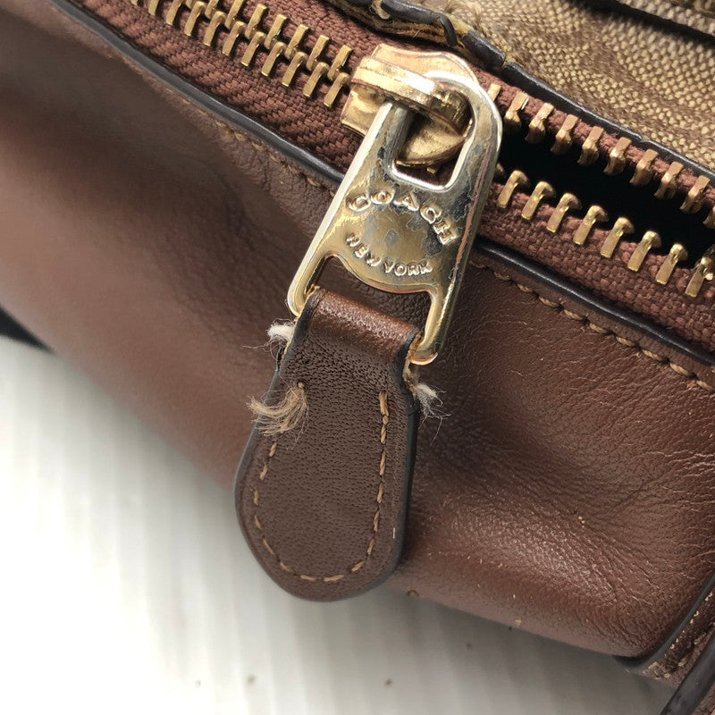 【現状渡し品】【レディース】 COACH コーチ SIGNATURE BAG PACK F32200 シグネチャー バッグパック デイバッグ リュック カバン 180-250702-rt-08-tag カラー：ブラウン 万代Net店
