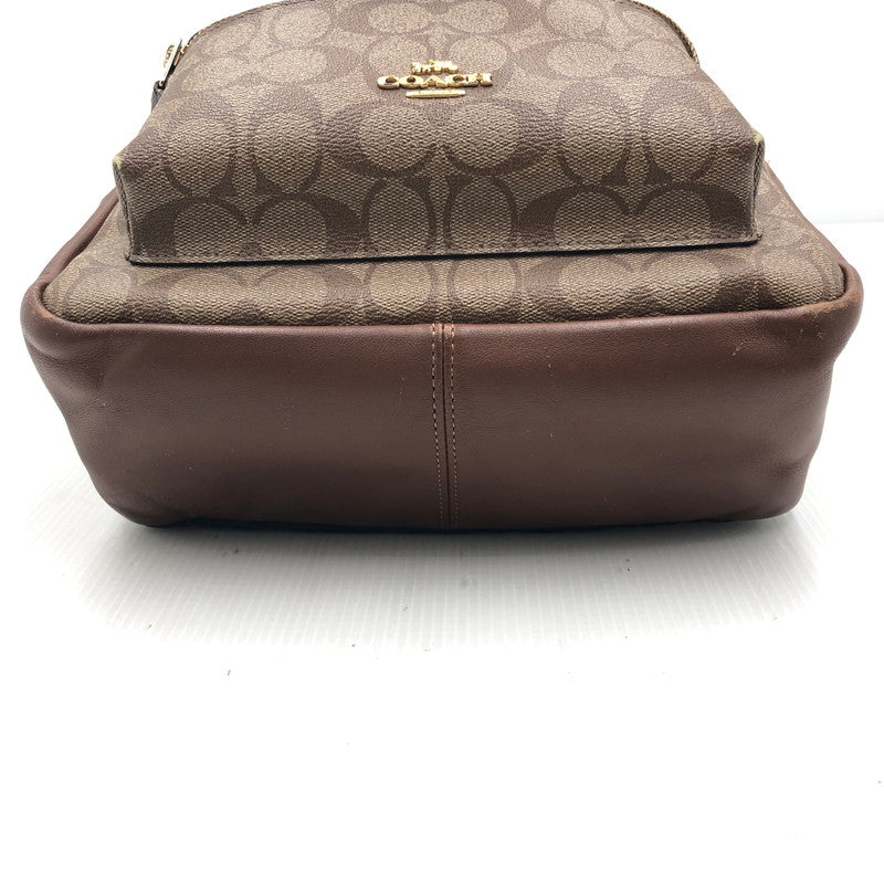 【現状渡し品】【レディース】 COACH コーチ SIGNATURE BAG PACK F32200 シグネチャー バッグパック デイバッグ リュック カバン 180-250702-rt-08-tag カラー：ブラウン 万代Net店