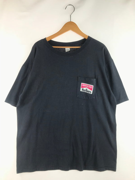 【現状渡し品】【メンズ】 USED 90's MARLBORO SNAKE PASS POCKET TEE 90年代 マルボロ スネークパス ポケットTシャツ USA製 半袖Tシャツ 146-250628-hi-22-tag カラー：ネイビー 万代Net店
