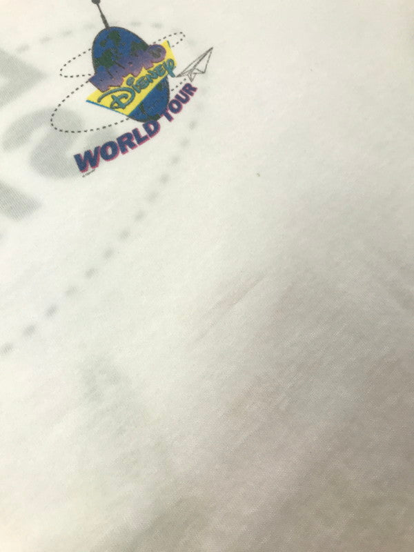 【現状渡し品】【メンズ】 TULTEX タルテックス 00's RADIO DISNEY WORLD TOUR EVENT STAFF TEE 2000年代 ディスニー ワールド ツアー イベントスタッフ Tシャツ トップス 146-260604-rt-24-tagh サイズ：L カラー：ホワイト 万代Net店