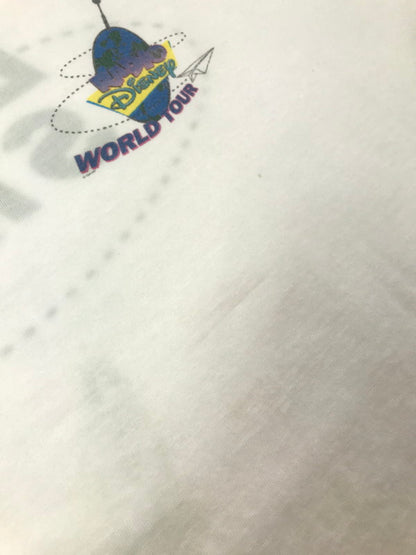 【現状渡し品】【メンズ】 TULTEX タルテックス 00's RADIO DISNEY WORLD TOUR EVENT STAFF TEE 2000年代 ディスニー ワールド ツアー イベントスタッフ Tシャツ トップス 146-260604-rt-24-tagh サイズ：L カラー：ホワイト 万代Net店
