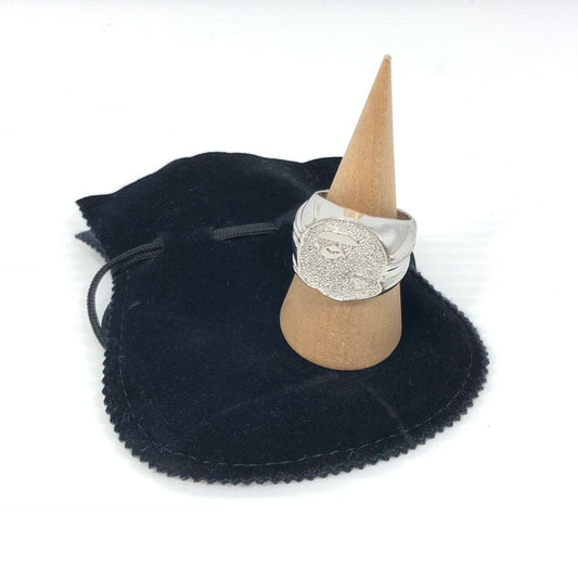 【現状渡し品】【メンズ】 A BATHING APE アベイシングエイプ FACE RING フェイスリング 指輪 アクセサリー 193-250705-hi-03-tag カラー：シルバー 20号 万代Net店