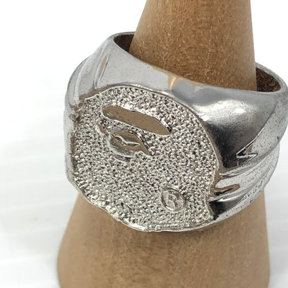 【現状渡し品】【メンズ】 A BATHING APE アベイシングエイプ FACE RING フェイスリング 指輪 アクセサリー 193-250705-hi-03-tag カラー：シルバー 20号 万代Net店