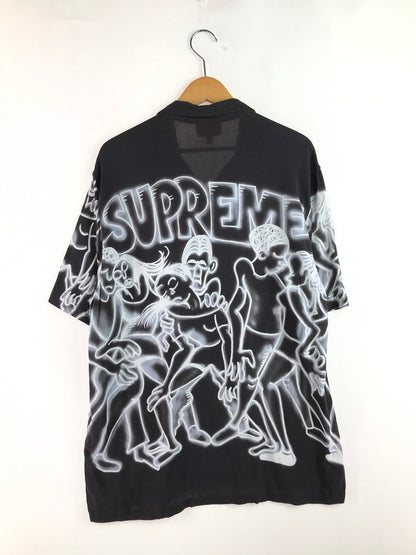 【中古品】【メンズ】 Supreme シュプリーム 21SS DANCING RAYON S/S SHIRT ダンシング レーヨン 半袖シャツ 149-250810-na-04-tag サイズ：M カラー：ブラック 万代Net店