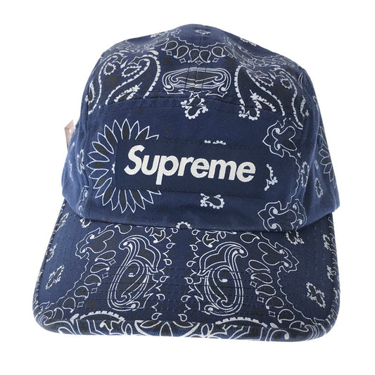 【中古美品】【メンズ】 SUPREME シュプリーム 21SS BANDANA CAMP CAP バンダナ キャンプ キャップ 帽子 185-260704-na-04-tagh カラー：ネイビー 万代Net店