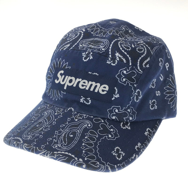 【中古美品】【メンズ】 SUPREME シュプリーム 21SS BANDANA CAMP CAP バンダナ キャンプ キャップ 帽子 185-260704-na-04-tagh カラー：ネイビー 万代Net店