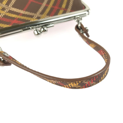 【中古美品】【レディース】 Vivienne Westwood ヴィヴィアンウエストウッド VEGAN LEATHER SHOULDER BAG D201 ビーガンレザー ショルダーバッグ チェック柄 がま口 カバン 180-250704-hi-17-tag カラー：マルチカラー 万代Net店