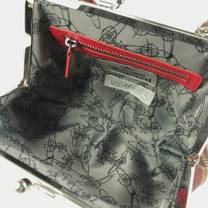 【中古美品】【レディース】 Vivienne Westwood ヴィヴィアンウエストウッド VEGAN LEATHER SHOULDER BAG D201 ビーガンレザー ショルダーバッグ チェック柄 がま口 カバン 180-250704-hi-17-tag カラー：マルチカラー 万代Net店