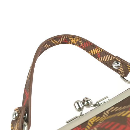 【中古美品】【レディース】 Vivienne Westwood ヴィヴィアンウエストウッド VEGAN LEATHER SHOULDER BAG D201 ビーガンレザー ショルダーバッグ チェック柄 がま口 カバン 180-250704-hi-17-tag カラー：マルチカラー 万代Net店