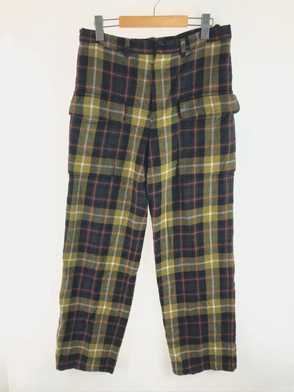 【中古品】【メンズ】 Y's ワイズ 18SS LAINE WOOL TARTAN CHECK PANTS YW-P13-160 レーヌウール タータンチェック パンツ ボトムス 151-250710-ki-05-tag サイズ：4 カラー：マルチ 万代Net店