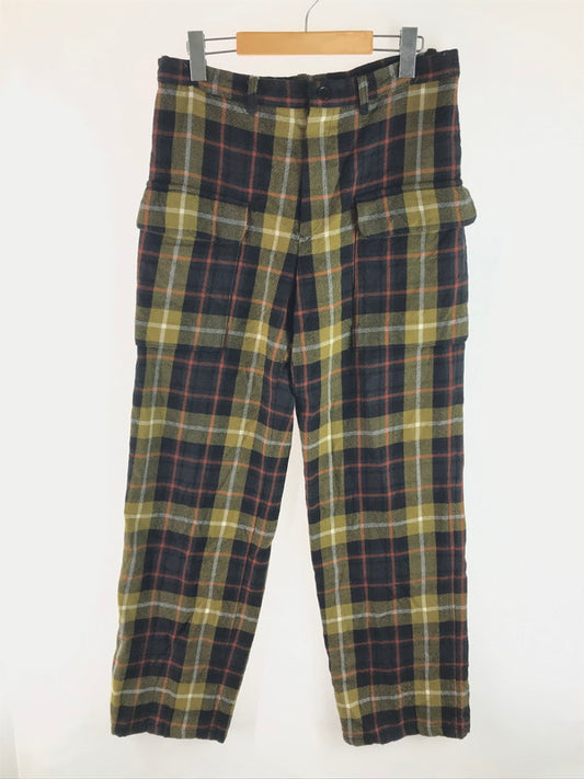【中古品】【メンズ】 Y's ワイズ 18SS LAINE WOOL TARTAN CHECK PANTS YW-P13-160 レーヌウール タータンチェック パンツ ボトムス 151-250710-ki-05-tag サイズ：4 カラー：マルチ 万代Net店