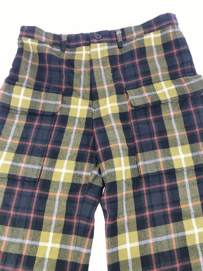 【中古品】【メンズ】 Y's ワイズ 18SS LAINE WOOL TARTAN CHECK PANTS YW-P13-160 レーヌウール タータンチェック パンツ ボトムス 151-250710-ki-05-tag サイズ：4 カラー：マルチ 万代Net店