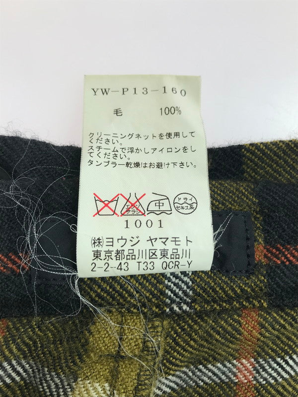 【中古品】【メンズ】 Y's ワイズ 18SS LAINE WOOL TARTAN CHECK PANTS YW-P13-160 レーヌウール タータンチェック パンツ ボトムス 151-250710-ki-05-tag サイズ：4 カラー：マルチ 万代Net店