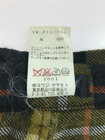 【中古品】【メンズ】 Y's ワイズ 18SS LAINE WOOL TARTAN CHECK PANTS YW-P13-160 レーヌウール タータンチェック パンツ ボトムス 151-250710-ki-05-tag サイズ：4 カラー：マルチ 万代Net店
