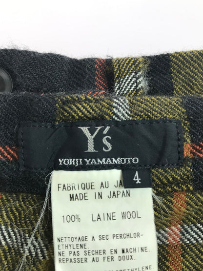 【中古品】【メンズ】 Y's ワイズ 18SS LAINE WOOL TARTAN CHECK PANTS YW-P13-160 レーヌウール タータンチェック パンツ ボトムス 151-250710-ki-05-tag サイズ：4 カラー：マルチ 万代Net店