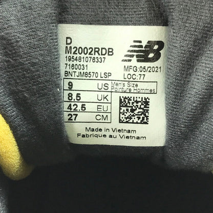 【中古品】【メンズ】 M2002RDB スニーカー 靴 162-250706-na-04-tag サイズ：27cm US9 カラー：PHANTOM 万代Net店