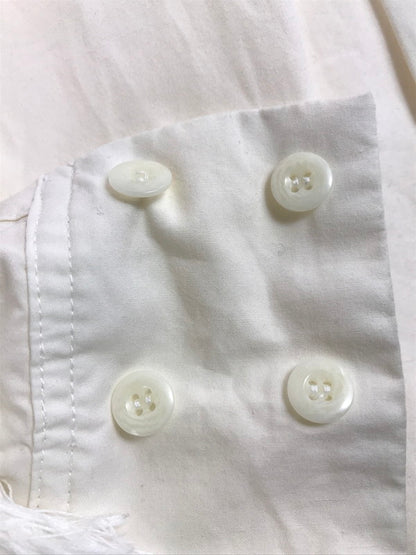 【中古品】 MEAGRATIA メアグラーティア FRINGE LONG SHIRT 23231-0505 フリンジ ロングシャツ 長袖シャツ トップス 140-250713-rt-02-tag サイズ：1 カラー：ホワイト 万代Net店