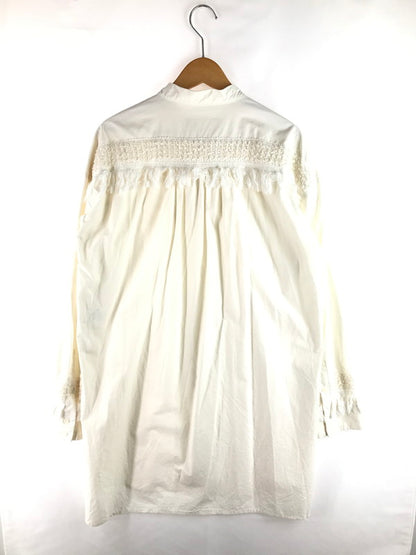 【中古品】 MEAGRATIA メアグラーティア FRINGE LONG SHIRT 23231-0505 フリンジ ロングシャツ 長袖シャツ トップス 140-250713-rt-02-tag サイズ：1 カラー：ホワイト 万代Net店