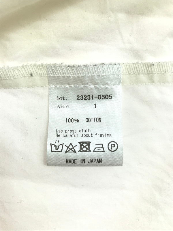 【中古品】 MEAGRATIA メアグラーティア FRINGE LONG SHIRT 23231-0505 フリンジ ロングシャツ 長袖シャツ トップス 140-250713-rt-02-tag サイズ：1 カラー：ホワイト 万代Net店