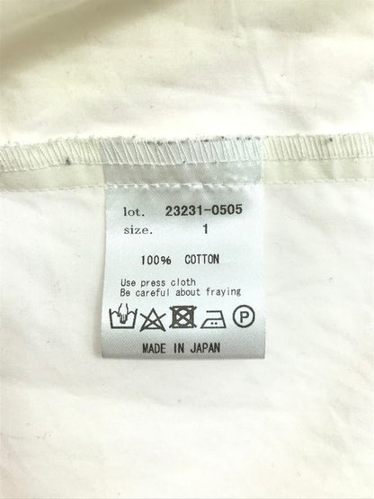 【中古品】 MEAGRATIA メアグラーティア FRINGE LONG SHIRT 23231-0505 フリンジ ロングシャツ 長袖シャツ トップス 140-250713-rt-02-tag サイズ：1 カラー：ホワイト 万代Net店