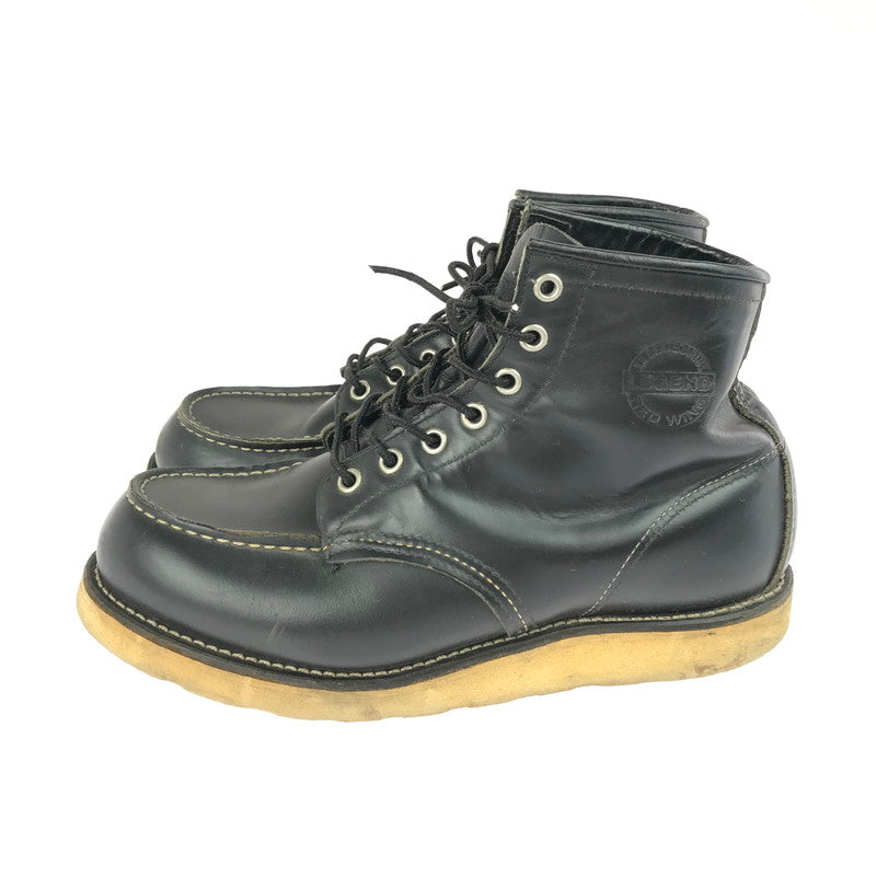 【現状渡し品】【メンズ】 RED WING レッドウィング CLASSIC MOC BOOT 08179 20世紀博奇版 クラシックモックブーツ 靴 164-250723-rt-07-tag サイズ：7.5 カラー：ブラック 万代Net店