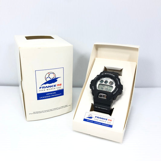 【中古品】【メンズ】 G-SHOCK ジーショック FRANCE 1998 FIFA WORLD CUP DW-6900WF-1T フランス フィファ ワールド カップ デジタル クォーツ腕時計 196-250720-na-09-tag カラー：ブラック 万代Net店