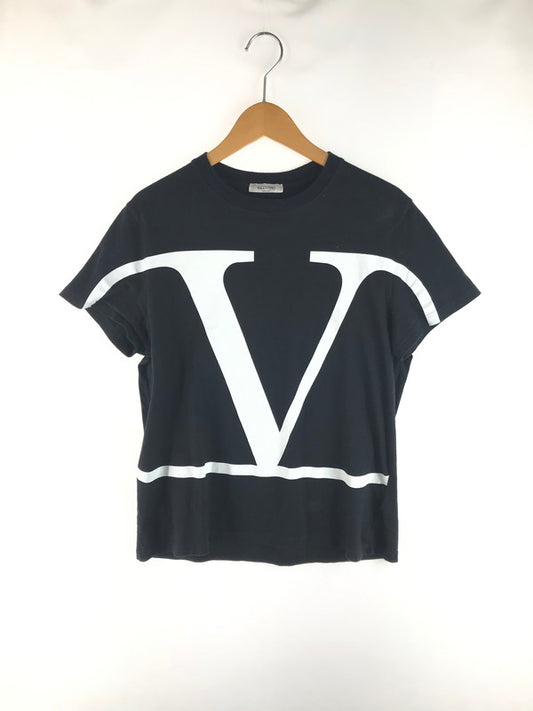 【中古品】【メンズ】 V LOGO PRINT TEE SV3MG02T5F6 Vロゴ プリント Tシャツ 半袖Tシャツ 141-250711-na-11-tag サイズ：S カラー：ブラック 万代Net店