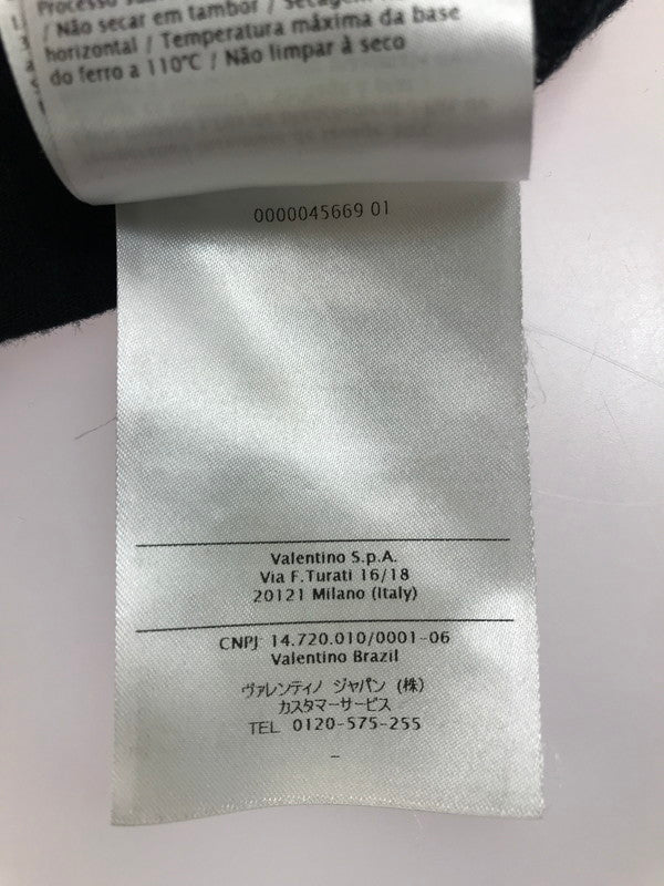 【中古品】【メンズ】 VALENTINO ヴァレンティノ V LOGO PRINT TEE SV3MG02T5F6 Vロゴ プリント Tシャツ 半袖Tシャツ 141-250711-na-11-tag サイズ：S カラー：ブラック 万代Net店