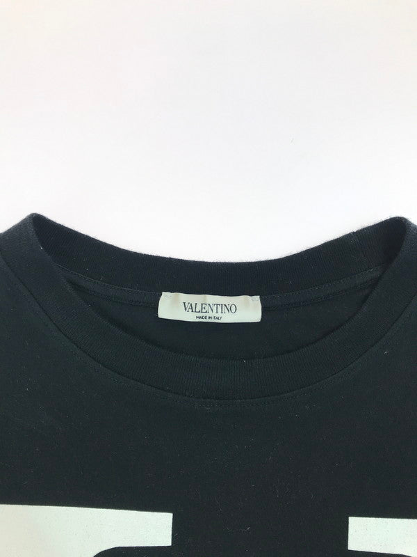 【中古品】【メンズ】 VALENTINO ヴァレンティノ V LOGO PRINT TEE SV3MG02T5F6 Vロゴ プリント Tシャツ 半袖Tシャツ 141-250711-na-11-tag サイズ：S カラー：ブラック 万代Net店