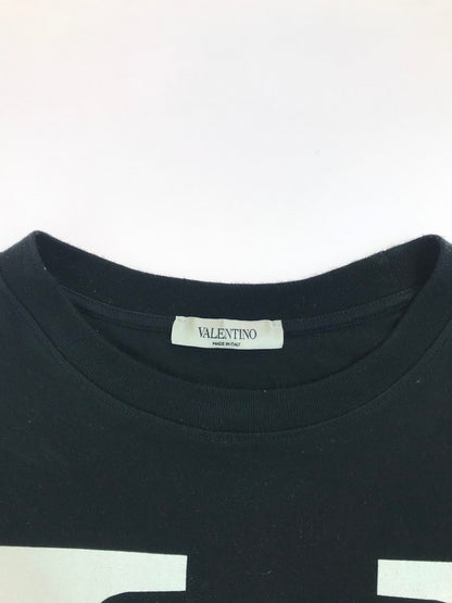 【中古品】【メンズ】 VALENTINO ヴァレンティノ V LOGO PRINT TEE SV3MG02T5F6 Vロゴ プリント Tシャツ 半袖Tシャツ 141-250711-na-11-tag サイズ：S カラー：ブラック 万代Net店