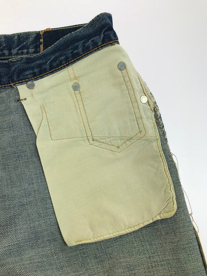 【現状渡し品】【メンズ】 Levi's リーバイス 60'S 501 DENIM PANTS 60年代 501 デニムパンツ 刻印6 BIG E前期 推定ダブルネーム ジーンズ ボトムス 157-250706-na-05-tag サイズ：表記サイズなし 下記参照 カラー：インディゴ 万代Net店