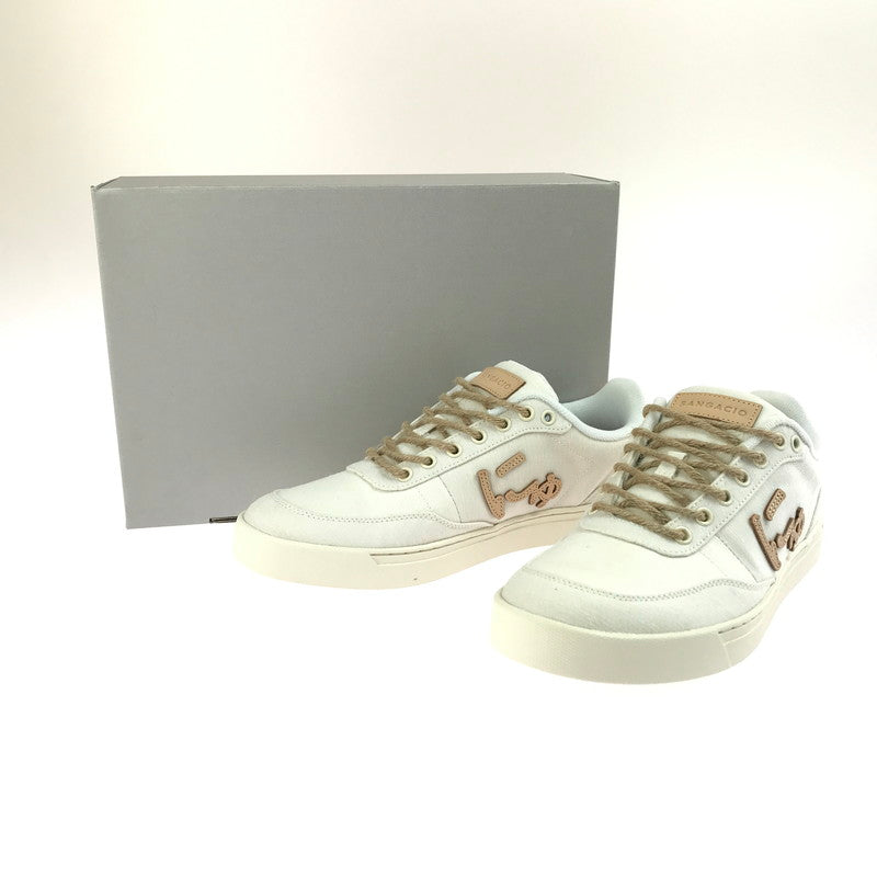 【中古美品】【メンズ】 Sangacio サンガッチョ NEWS ORGANIC SNEAKERS にゅ～ず オーガニック スニーカー 靴 162-250723-rt-03-tag サイズ：27.5ｃｍ カラー：アイボリー 万代Net店