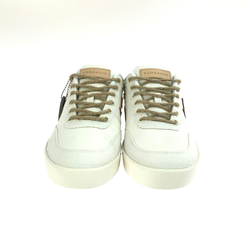 【中古美品】【メンズ】 Sangacio サンガッチョ NEWS ORGANIC SNEAKERS にゅ～ず オーガニック スニーカー 靴 162-250723-rt-03-tag サイズ：27.5ｃｍ カラー：アイボリー 万代Net店